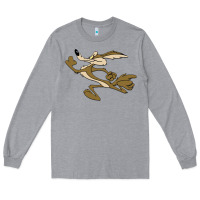Heather Grey cayote Long Sleeve Tee - linhVisuals