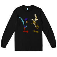 Black coyote and the road runner Long Sleeve Tee - linhVisuals
