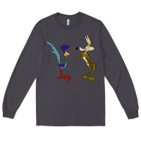 Smoke coyote and the road runner Long Sleeve Tee - linhVisuals