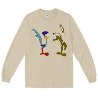 Mushroom coyote and the road runner Long Sleeve Tee - linhVisuals