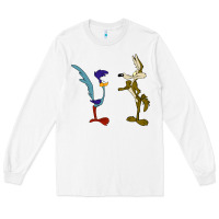 White coyote and the road runner Long Sleeve Tee - linhVisuals
