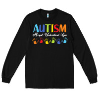 Black autism t  shirt accept understand love autism awareness t  shirt Long Sleeve Tee - linhVisuals
