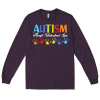 Plum autism t  shirt accept understand love autism awareness t  shirt Long Sleeve Tee - linhVisuals
