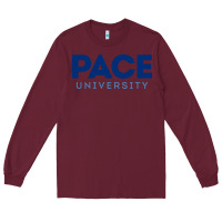 Burgundy Pace University Long Sleeve Tee - linhVisuals