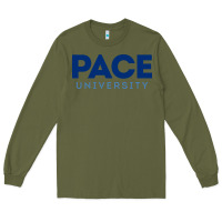 Army Green Pace University Long Sleeve Tee - linhVisuals