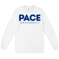 White Pace University Long Sleeve Tee - linhVisuals