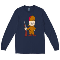 Navy elmer fudd Long Sleeve Tee - linhVisuals