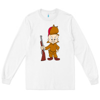 White elmer fudd Long Sleeve Tee - linhVisuals