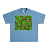 Pebble Blue shamrock and leopard Urban Heavy Tee - RanaPortraitStore