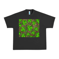 Pigment Black shamrock and leopard Urban Heavy Tee - RanaPortraitStore
