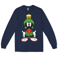 Navy marvin the martian Long Sleeve Tee - linhVisuals