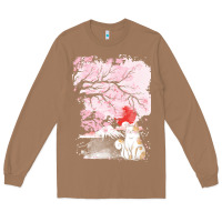 Toasted Coconut japan t  shirt sakura cat t  shirt Long Sleeve Tee - linhVisuals