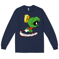 Navy marvin the martian Long Sleeve Tee - linhVisuals