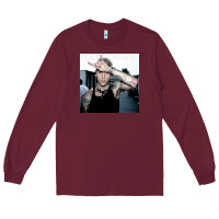 Burgundy Mgk Long Sleeve Tee - linhVisuals