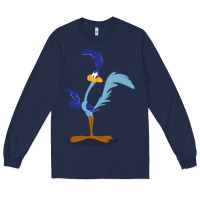 Navy roadrunner Long Sleeve Tee - linhVisuals