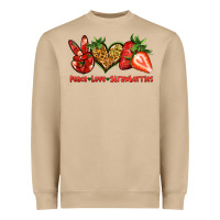 Mushroom peace love strawberries Heavyweight Sweatshirt - Jasminsmagicworld