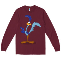 Burgundy roadrunner Long Sleeve Tee - linhVisuals