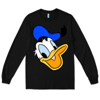 Black donal duck Long Sleeve Tee - linhVisuals