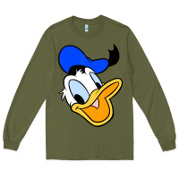 Army Green donal duck Long Sleeve Tee - linhVisuals