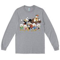 Heather Grey happy amazing ducktales Long Sleeve Tee - linhVisuals