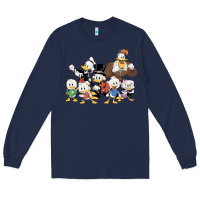 Navy happy amazing ducktales Long Sleeve Tee - linhVisuals
