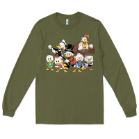 Army Green happy amazing ducktales Long Sleeve Tee - linhVisuals