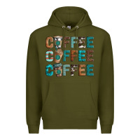 Army Green coffee Premium Hoodie - Artiststas