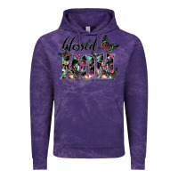 Cloud Purple blessed mom Vintage Hoodie - SublimationCraftShop