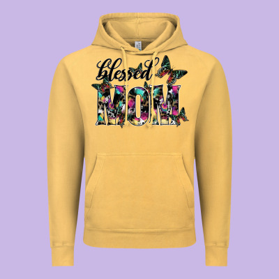 Blessed Mom Vintage Hoodie Designed By Sublimationcraftshop