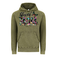 Vintage Olive blessed mom Vintage Hoodie - SublimationCraftShop