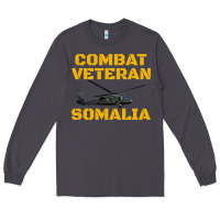 Smoke combat veteran mogadishu somalia Long Sleeve Tee - linhVisuals