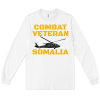 White combat veteran mogadishu somalia Long Sleeve Tee - linhVisuals