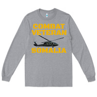 Heather Grey combat veteran mogadishu somalia Long Sleeve Tee - linhVisuals