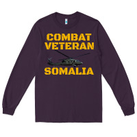 Plum combat veteran mogadishu somalia Long Sleeve Tee - linhVisuals