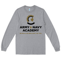 Heather Grey army and navy academy Long Sleeve Tee - linhVisuals