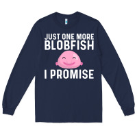 Navy cool blobfish fishermen fish sea Long Sleeve Tee - linhVisuals