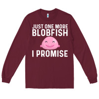 Burgundy cool blobfish fishermen fish sea Long Sleeve Tee - linhVisuals
