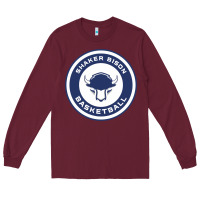 Burgundy shaker basket ball Long Sleeve Tee - linhVisuals