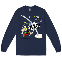 Navy asterix and obelix Long Sleeve Tee - linhVisuals