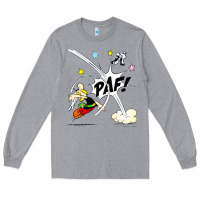 Heather Grey asterix and obelix Long Sleeve Tee - linhVisuals