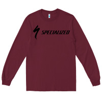 Burgundy Specialized Bikes Bicycle Long Sleeve Tee - linhVisuals