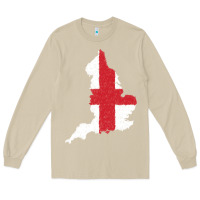 Mushroom england Flag Map Drawing Line Art Long Sleeve Tee - linhVisuals