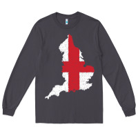 Smoke england Flag Map Drawing Line Art Long Sleeve Tee - linhVisuals