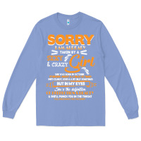 Colony Blue birthday t  shirt sorry i'm already taken by sexy crazy girl october b Long Sleeve Tee - linhVisuals