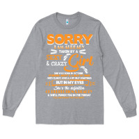 Heather Grey birthday t  shirt sorry i'm already taken by sexy crazy girl october b Long Sleeve Tee - linhVisuals