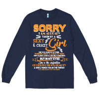 Navy birthday t  shirt sorry i'm already taken by sexy crazy girl october b Long Sleeve Tee - linhVisuals