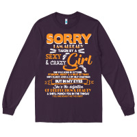Plum birthday t  shirt sorry i'm already taken by sexy crazy girl october b Long Sleeve Tee - linhVisuals