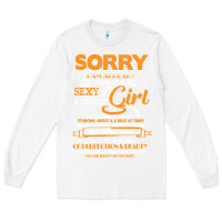 White birthday t  shirt sorry i'm already taken by sexy crazy girl october b Long Sleeve Tee - linhVisuals