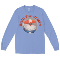 Colony Blue bozo the clown vintage style faded design ,  bozo Long Sleeve Tee - linhVisuals