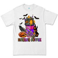 White Horror Coffee Premium Tee - FaDigitalArtStudio